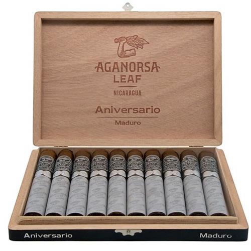 AGANORSA LEAF ANIVERSARIO MADURO CIGARS MIAMI HUMIDOR